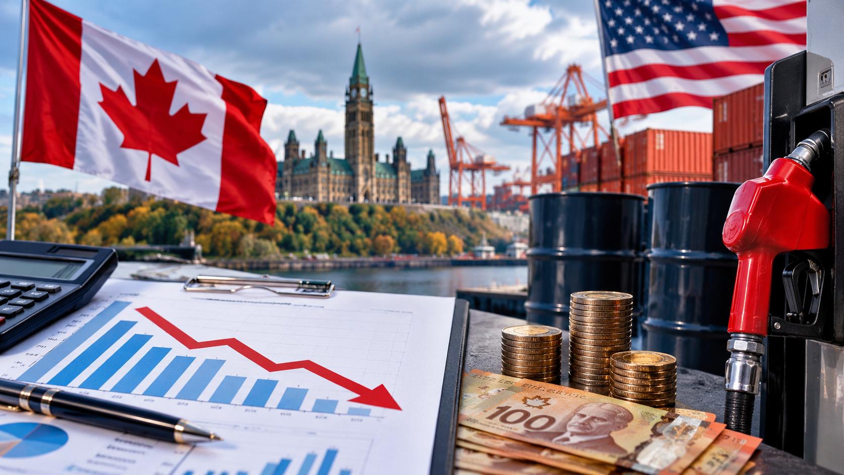 Canada’s Economy Faces Tough 2026 as Growth Slows to 0.9% and Deficit Nears $70 Billion