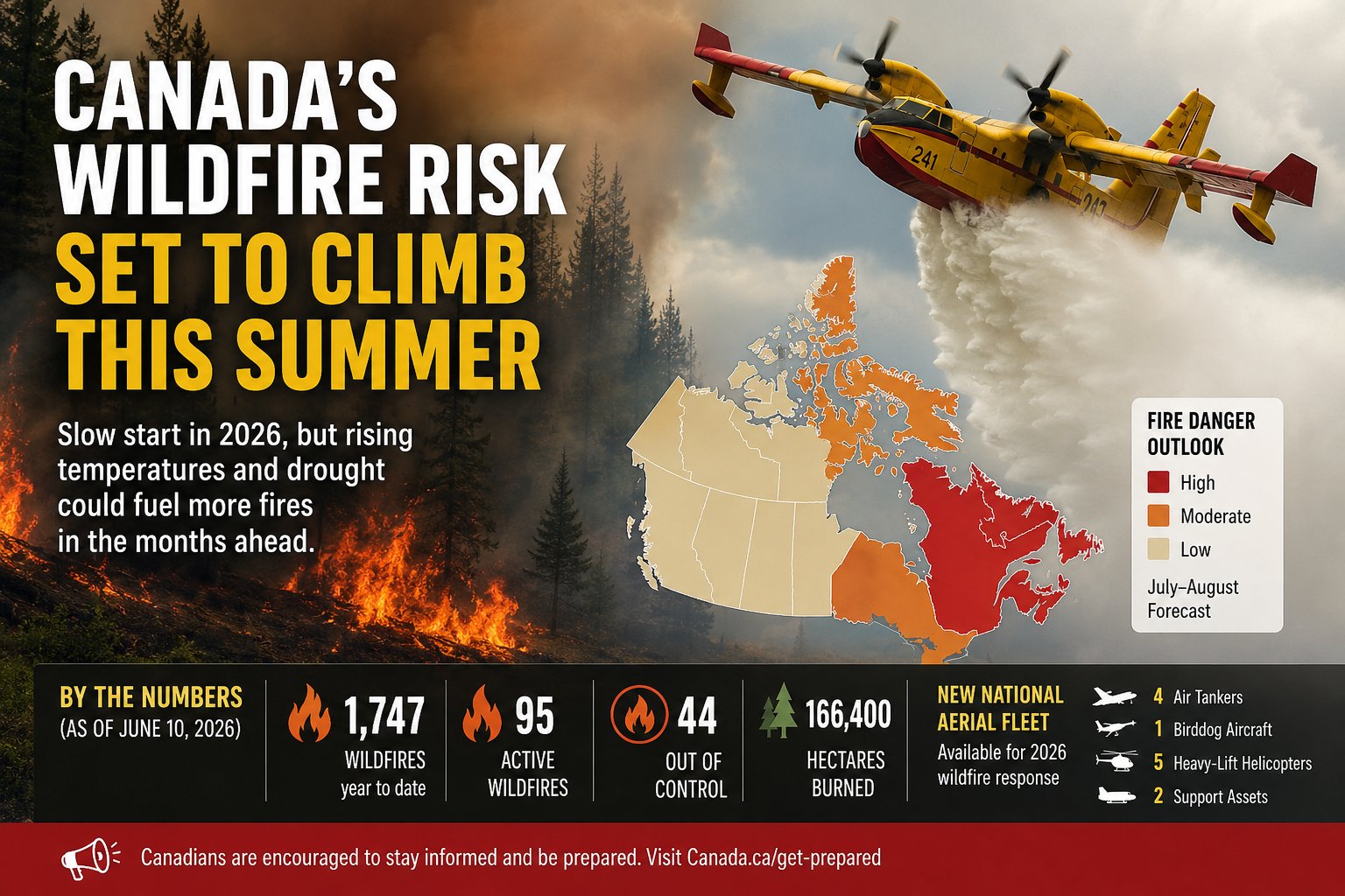 Canada's Wildfire Risk Set to Climb This Summer