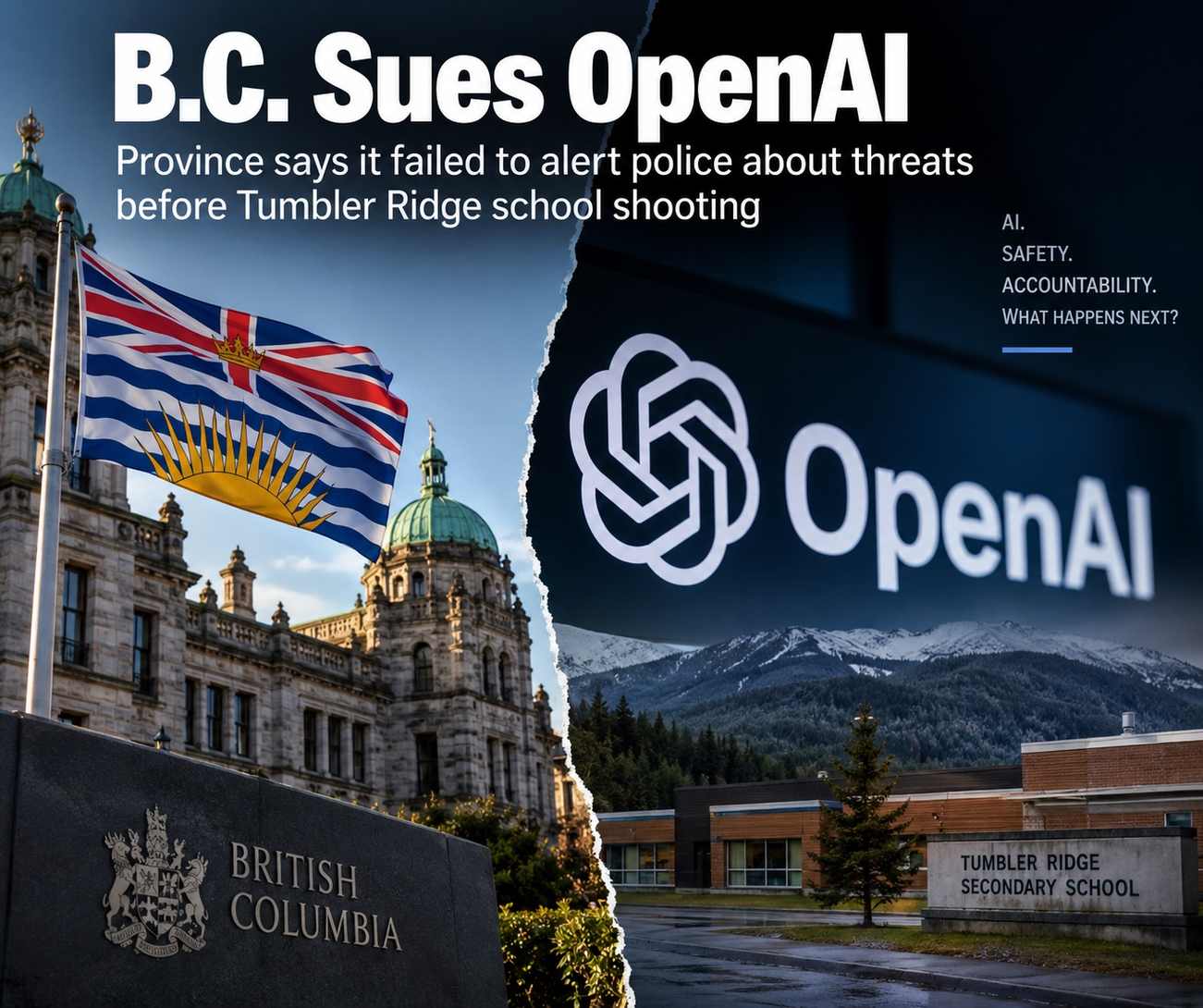 B.C. Sues OpenAI, Alleging It Failed to Alert Police About Threats Before Tumbler Ridge School Shooting