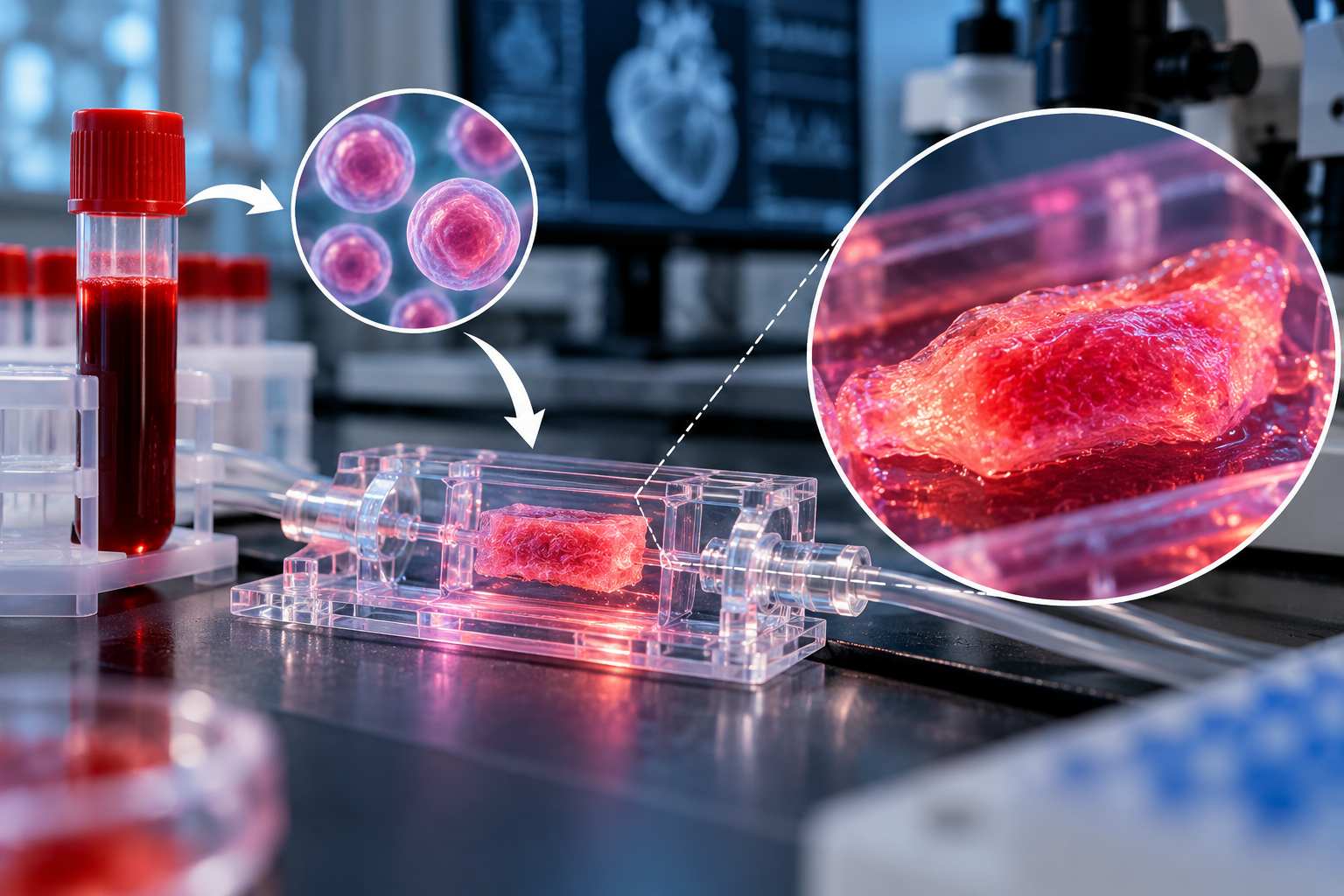 Canadian Scientists Turn Patient’s Blood Cells Into Beating Heart Tissue on a Chip