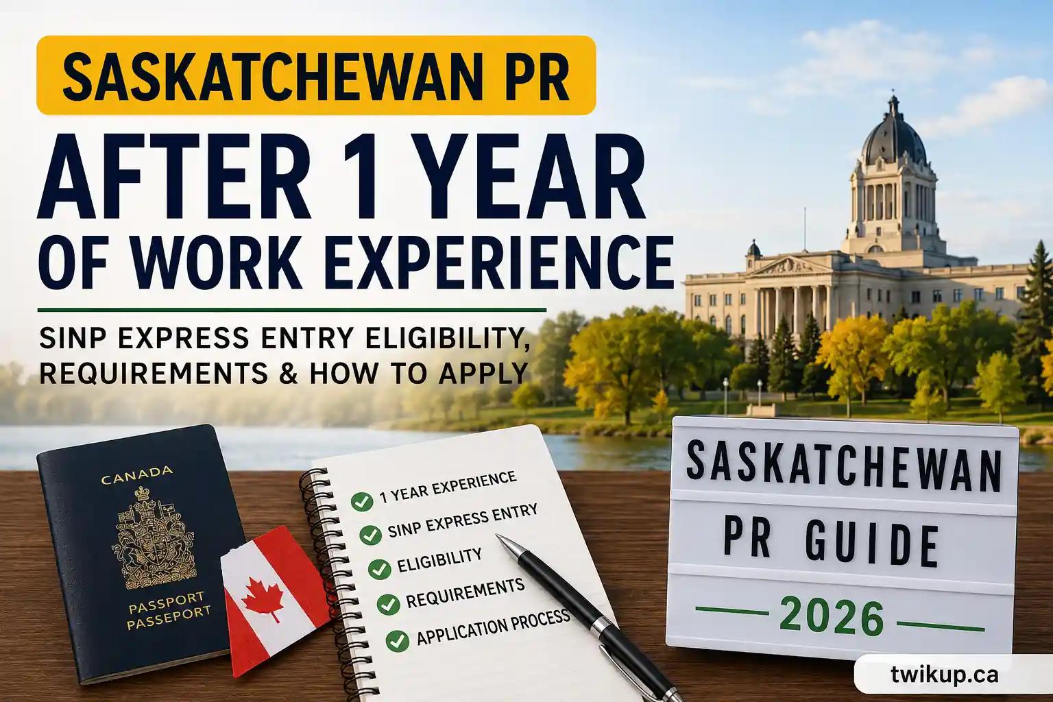 Saskatchewan PR After 1 Year of Work Experience (2026 Guide): SINP Express Entry Eligibility & How to Apply