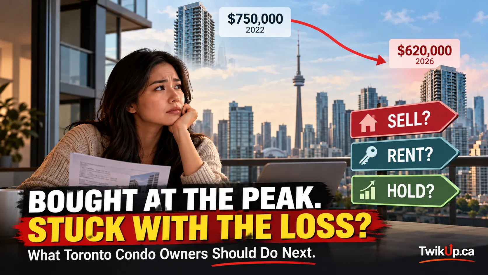 You Bought a Toronto Condo at the Peak. What Should You Do If It's Worth Less Today?