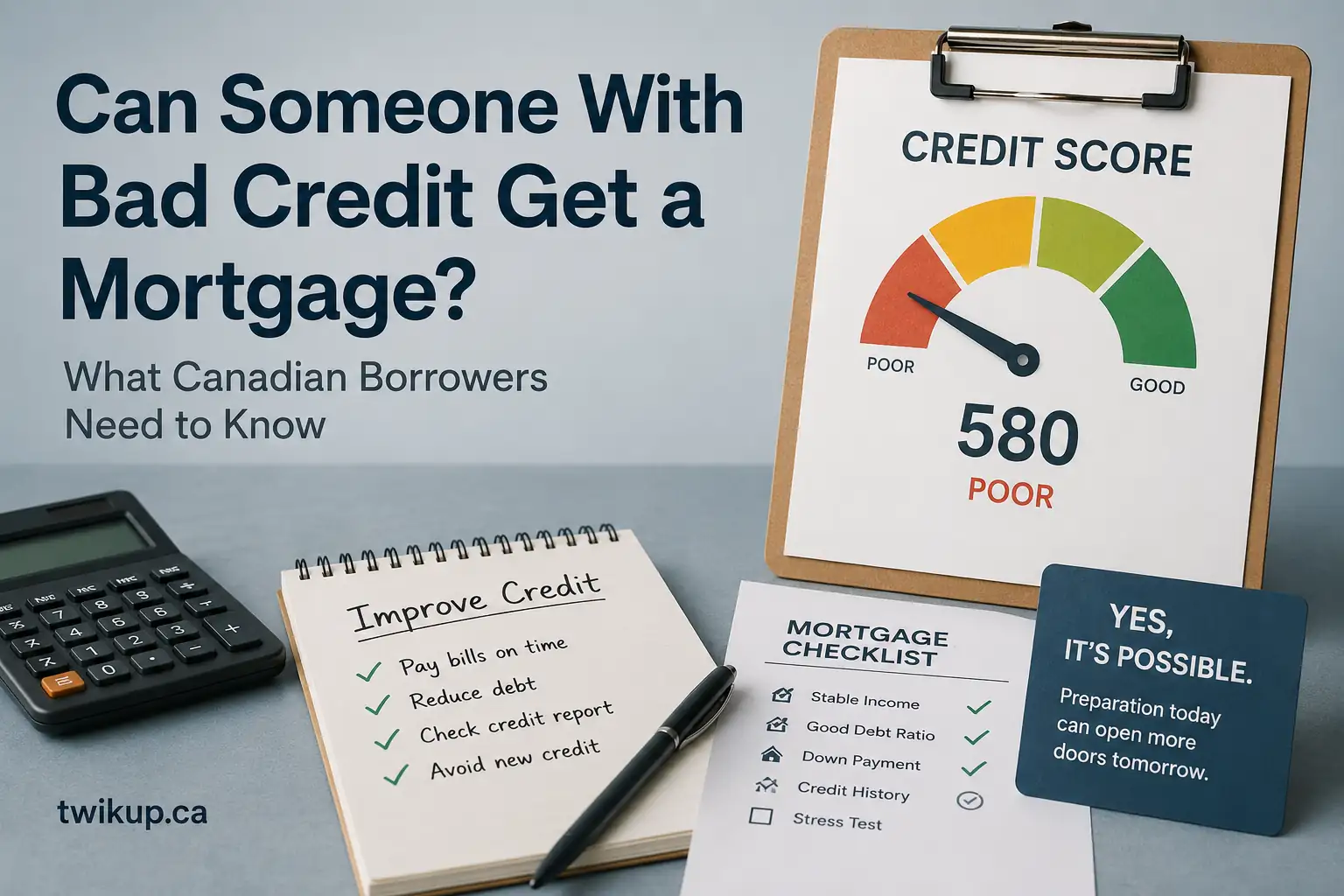 Can Someone With Bad Credit Get a Mortgage in Canada?