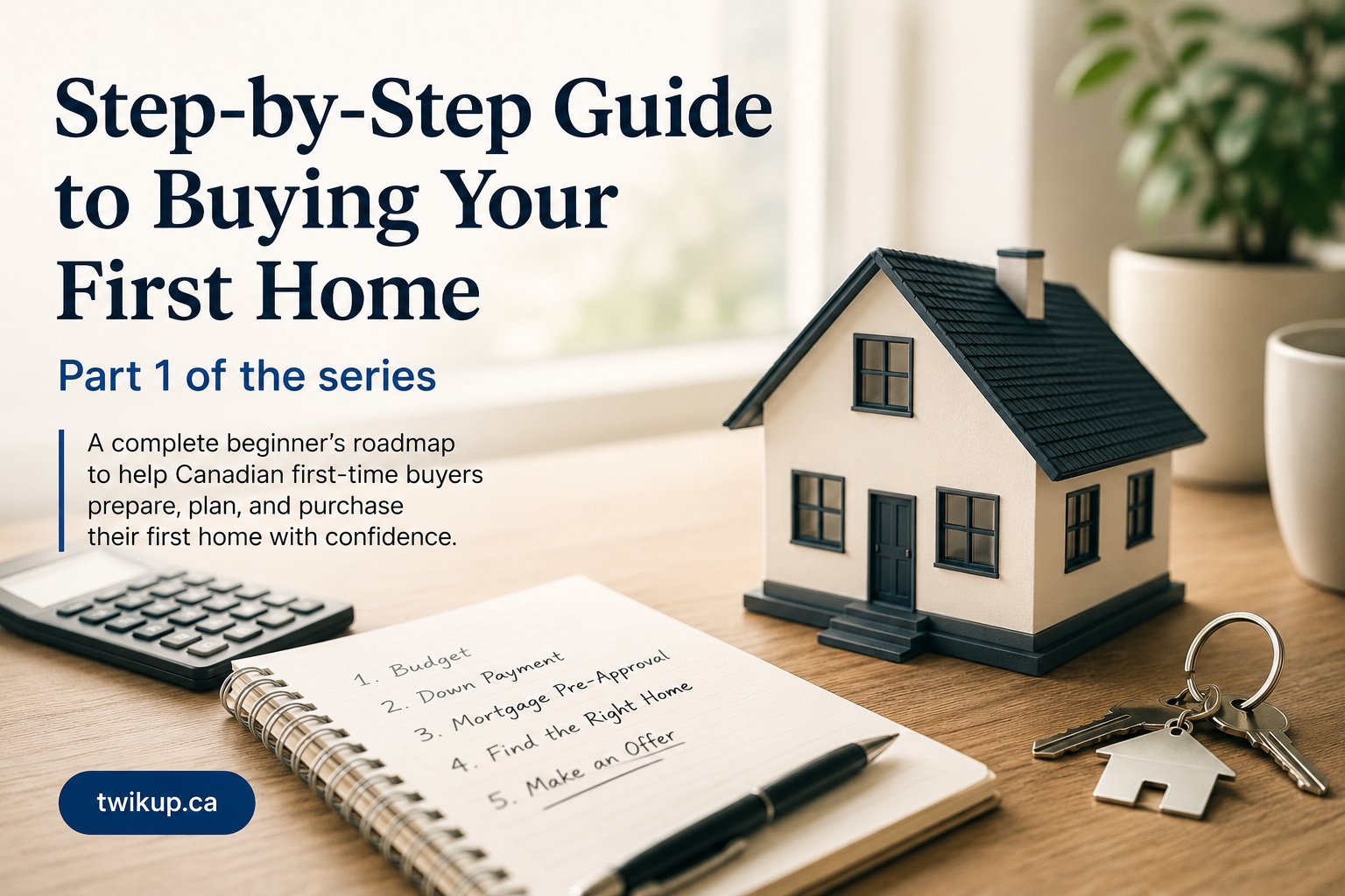 Step-by-Step Guide to Buying Your First Home in Canada (2026): Complete Beginner's Roadmap