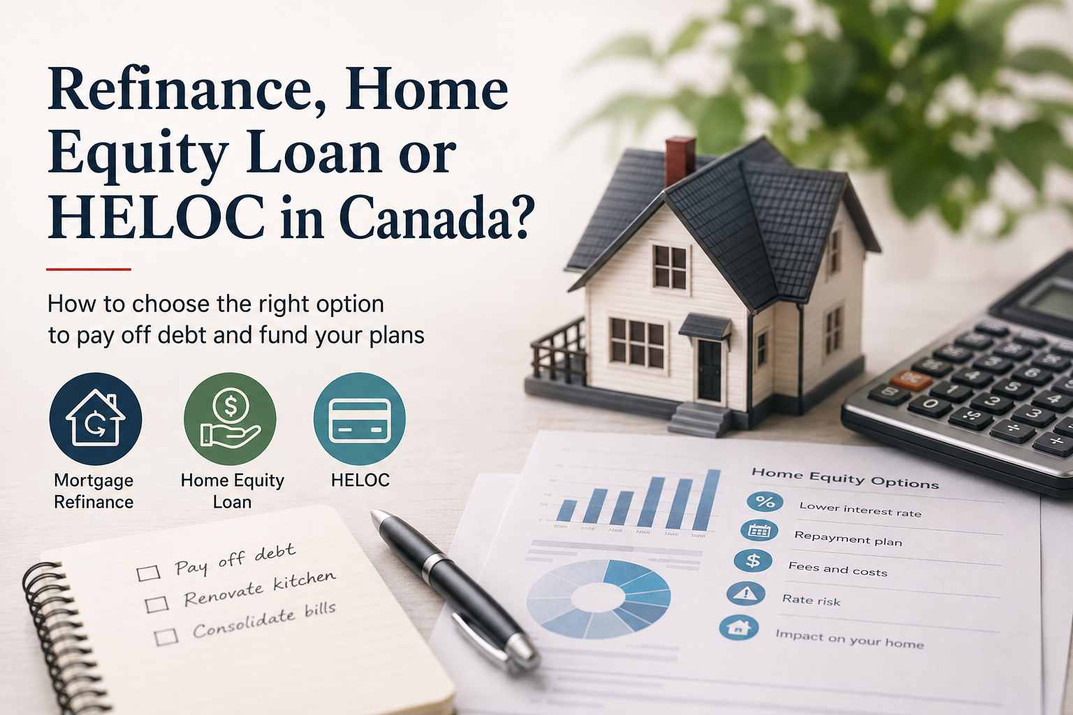 Mortgage Refinance vs Home Equity Loan in Canada: Cut Total Cost