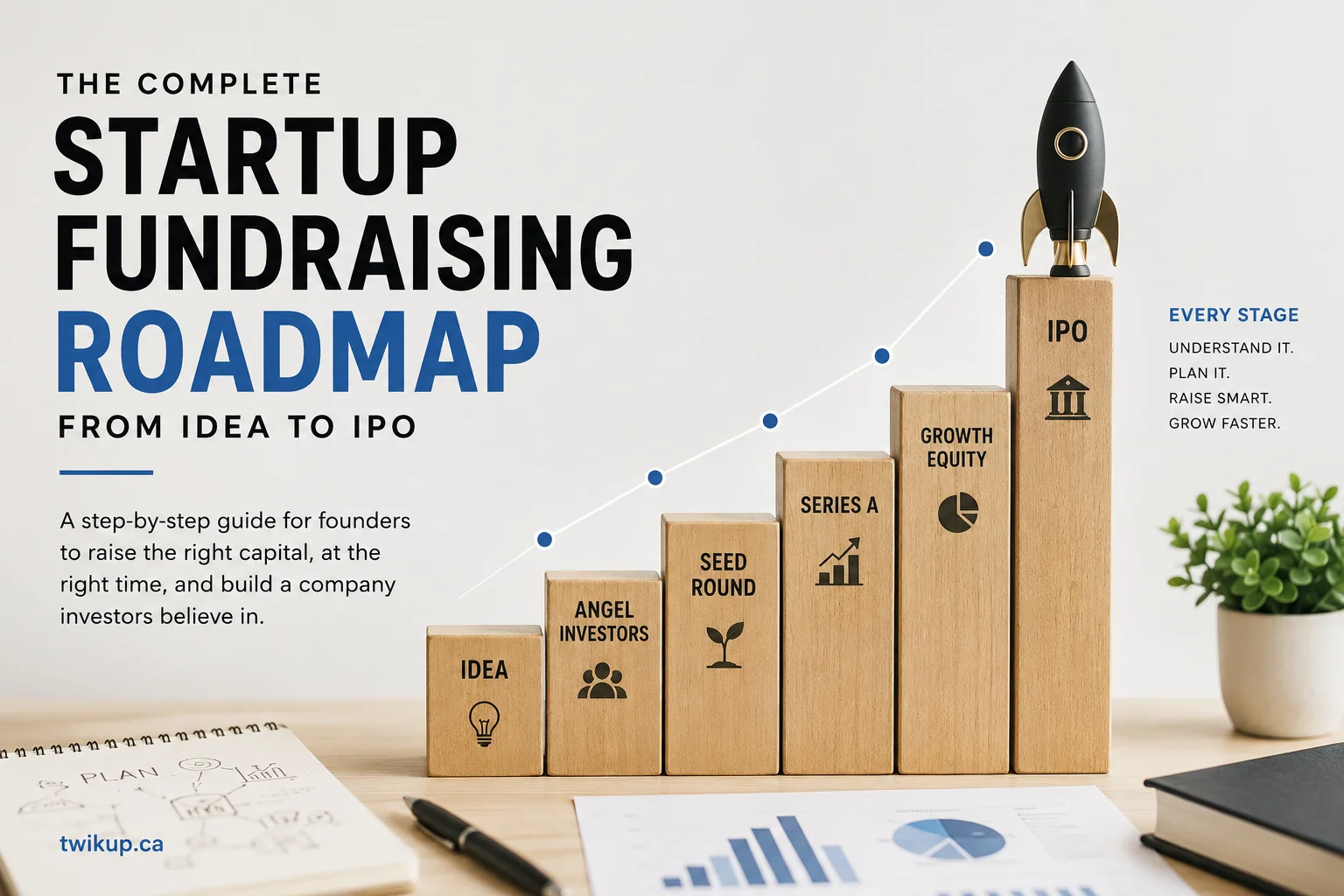 The Complete Startup Fundraising Roadmap: From Idea to IPO (2026 Complete Founder Guide)